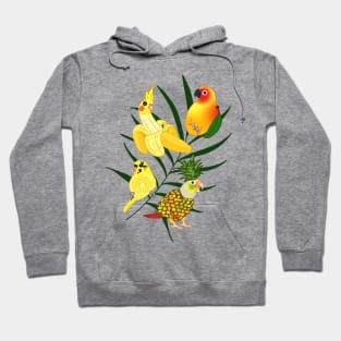 aesthetic birb fruit doodles Hoodie